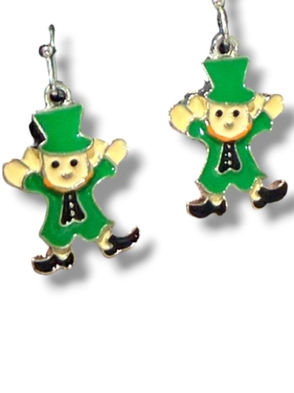 Way to Celebrate St. Patrick’s Day Green Leprechaun Earrings